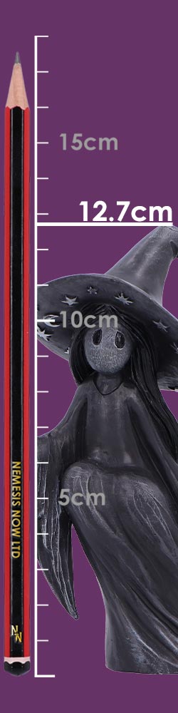 Little Souls | Beam Witch on Broom Figurine | 15cm | Witch Figurine | Nemesis Now