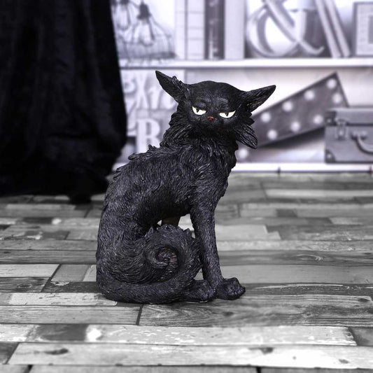 Black Cat Witches Familiar Figure Salem | Two Sizes | Nemesis | Goth Decor | Familiar