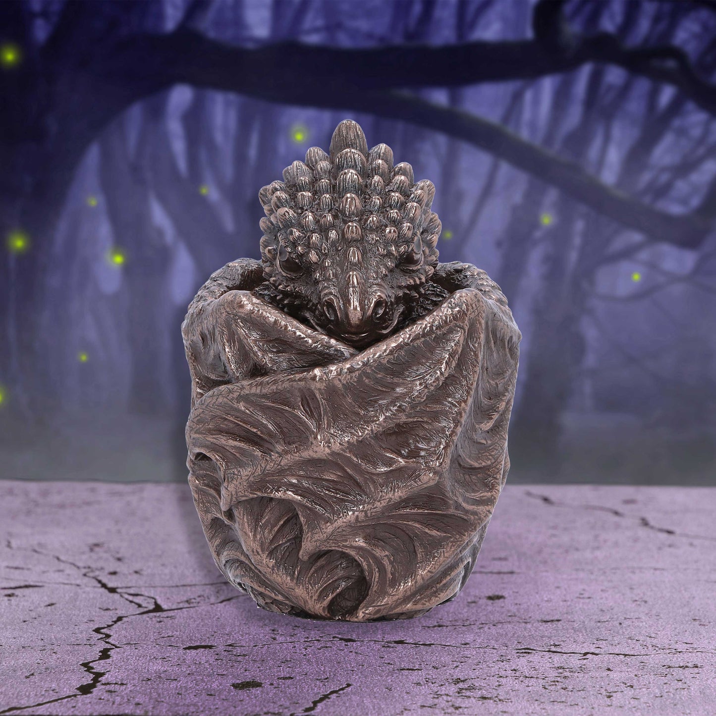 Bronze Dragon Snuggle Box | 9cm | Jewellery Box | Keepsake Box | Goth Decor