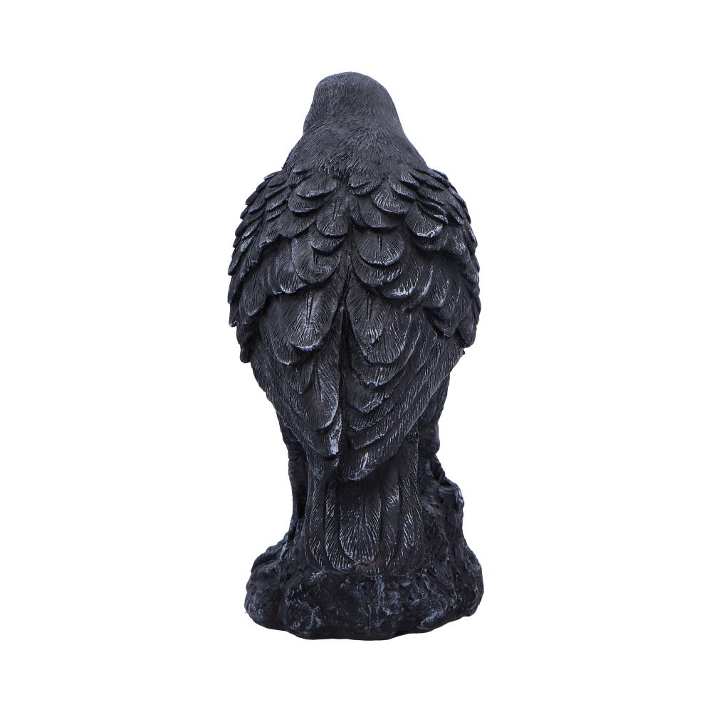 Raven Messenger Figurine | 25cm | Bird Figurine