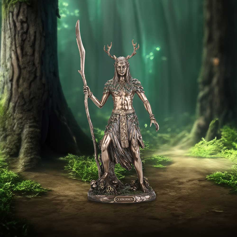 Cernunnos the Horned God Bronze Figurine | 26cm | Pagan | Druid