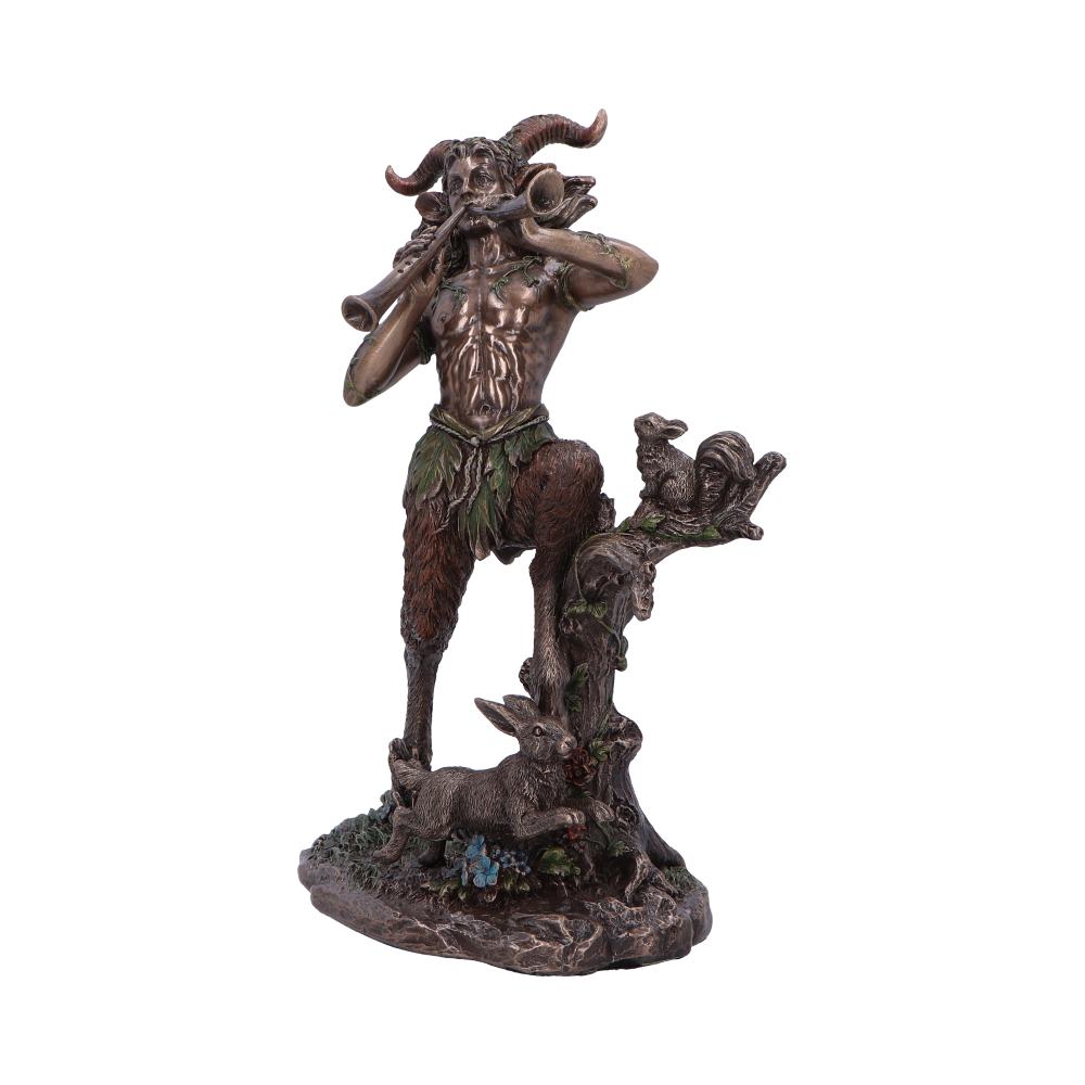 Satyr Nature Spirit Bronze Figurine | 21.5 cm | Greek Mythology | Druid