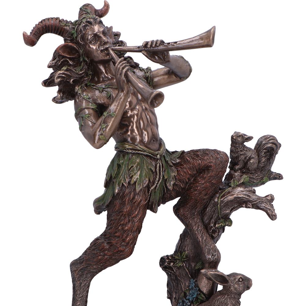 Satyr Nature Spirit Bronze Figurine | 21.5 cm | Greek Mythology | Druid