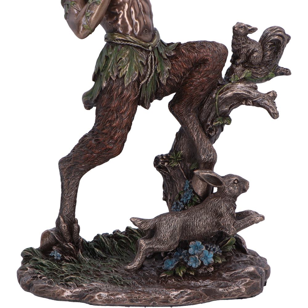 Satyr Nature Spirit Bronze Figurine | 21.5 cm | Greek Mythology | Druid