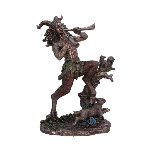 Satyr Nature Spirit Bronze Figurine | 21.5 cm | Greek Mythology | Druid