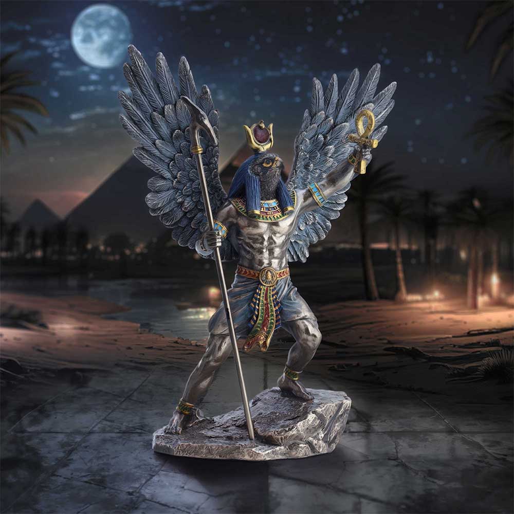 Ra God of the Sun Figurine | 26.2cm | Egyptian | Mythology | Collectable | Altar |
