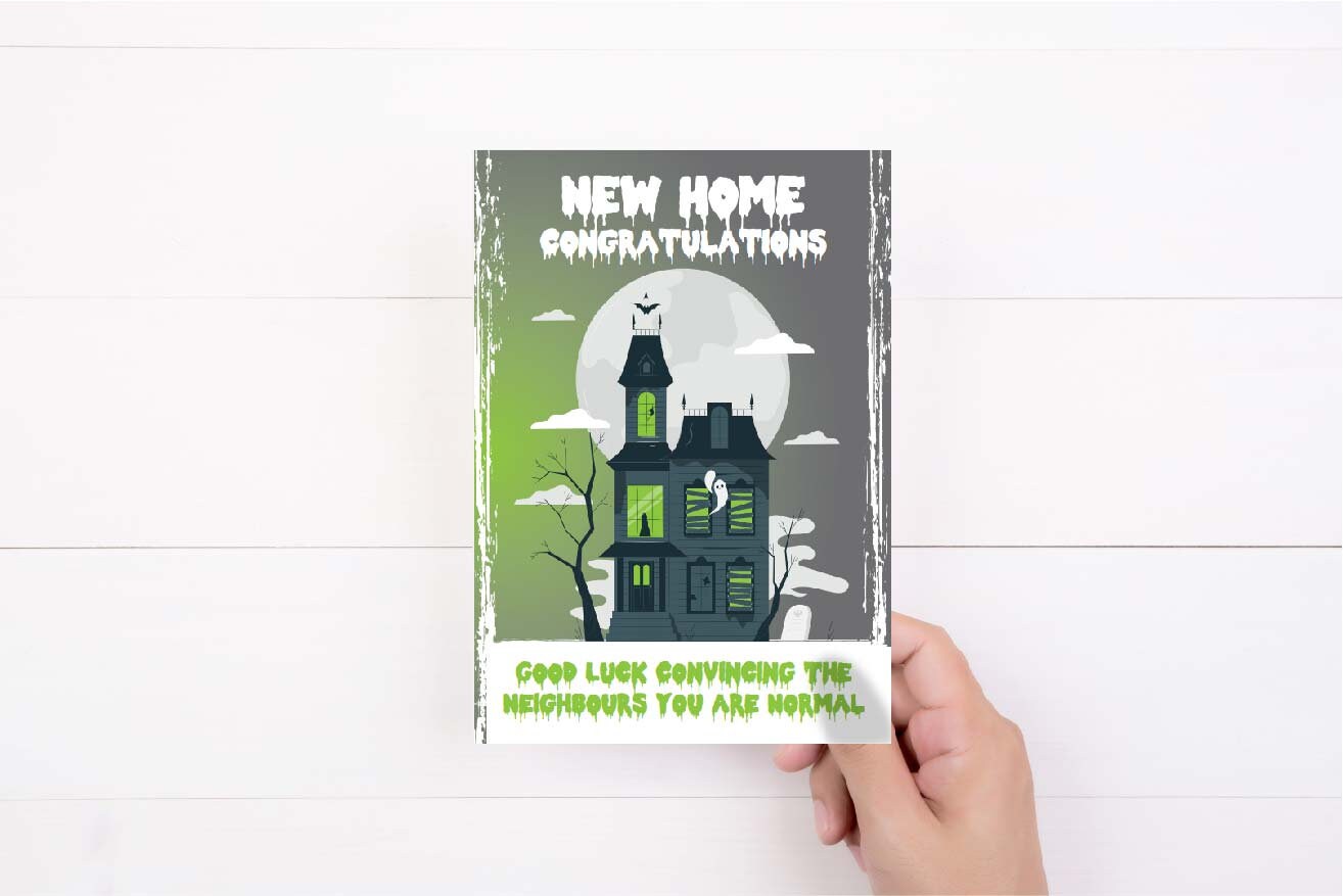New Home Card | Congratulations | Cheeky Card | Funny Card