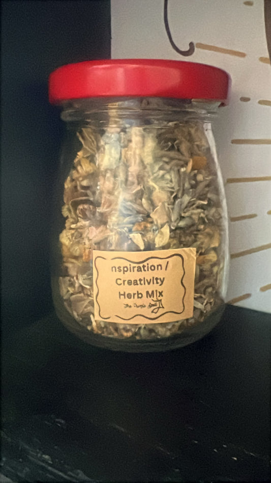 In house Herbal Mix | Inspiration / Creativity | Incense | Ritual Bath | Witch Altar | Spell Ingredient | Witchcraft