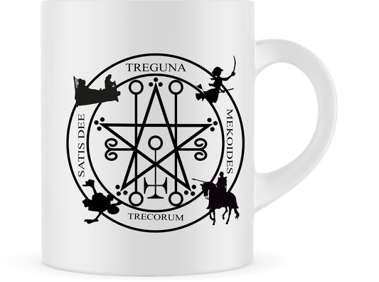 Bedknobs and Broomstick Mug – A Magical Sip for Modern Witches | Astaroth Seal Mug| 80s Child | Nerd | Geek