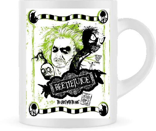 Beetlejuice Inspired Mug | Quirky Coffee Cup for Fans of the Strange and Unusual