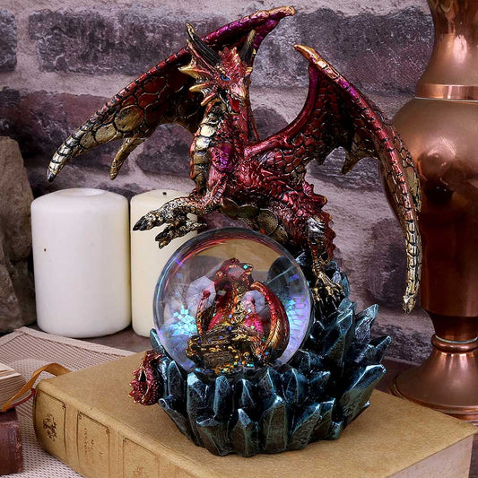 Ruby Oracle Red Dragon Fortune Seer Figurine | 18.5cm | Fantasy Collectables