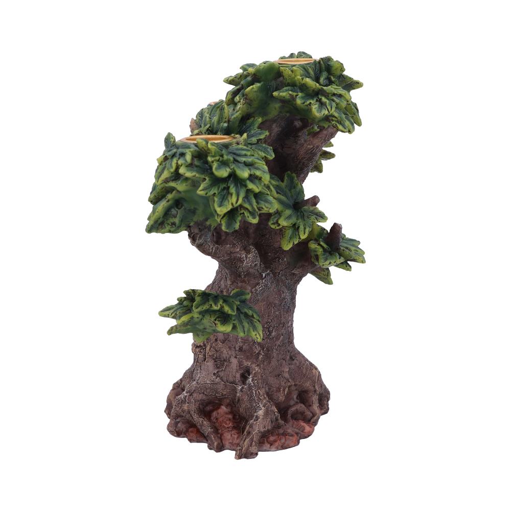 Forest Flame Candle Holder | Tree Spirit Green Man Ornament  21.5cm