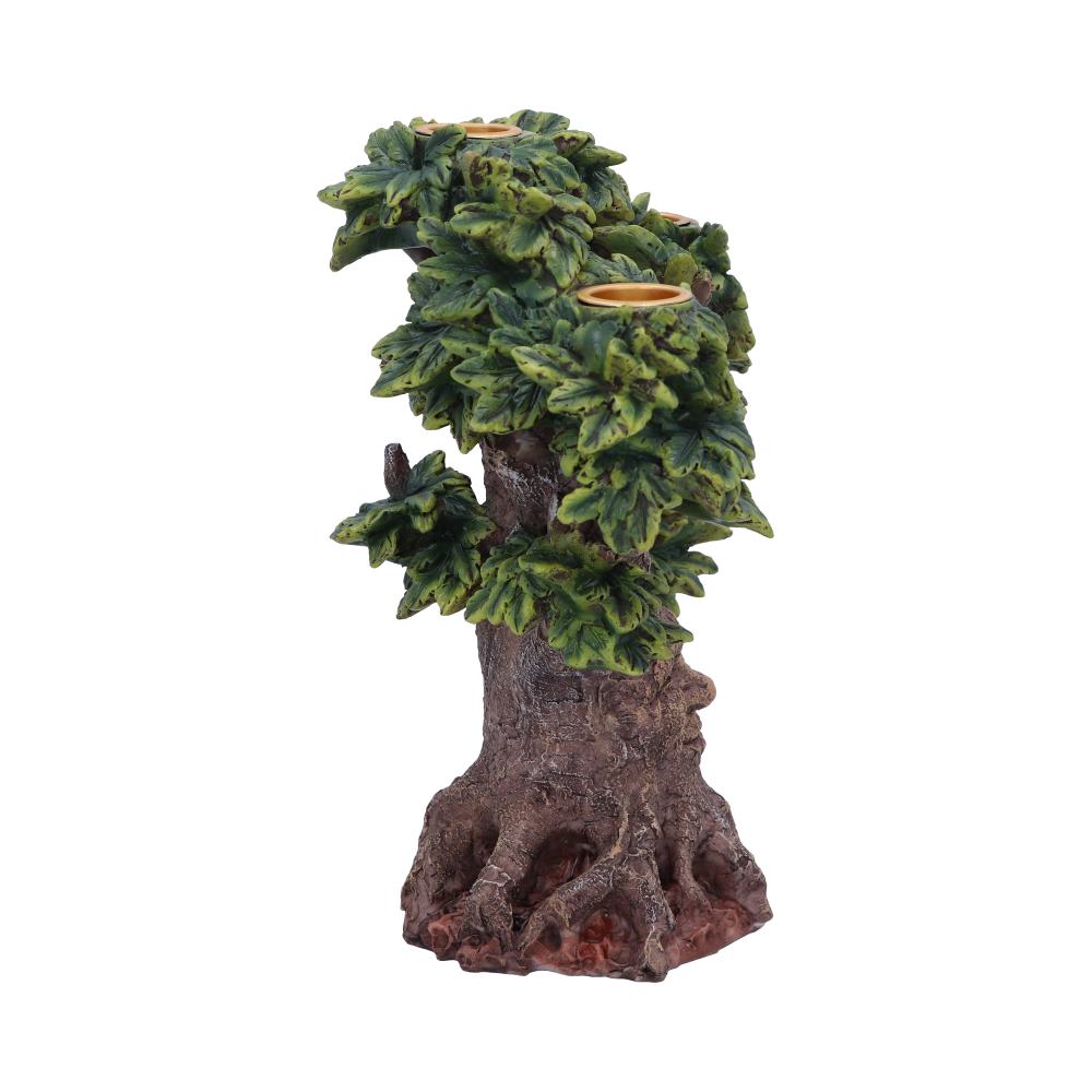 Forest Flame Candle Holder | Tree Spirit Green Man Ornament  21.5cm